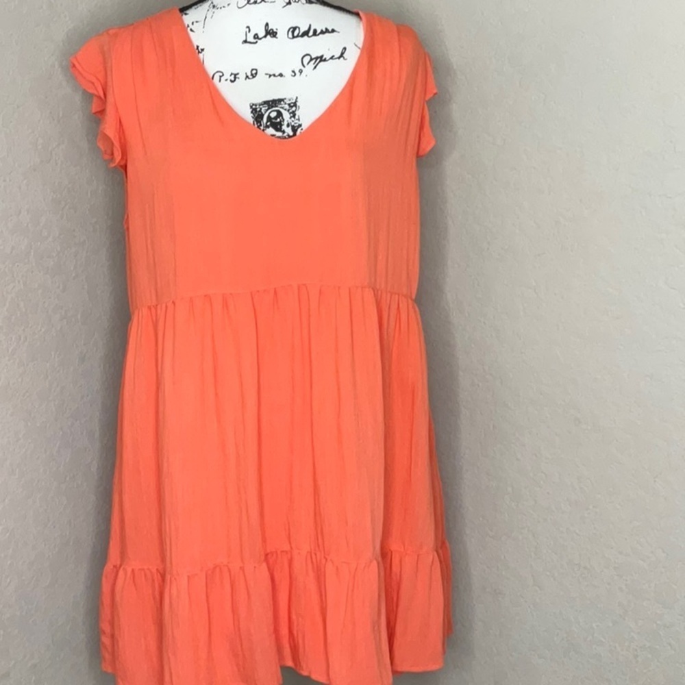 EUC Kori Orange Mini Dress, size L
